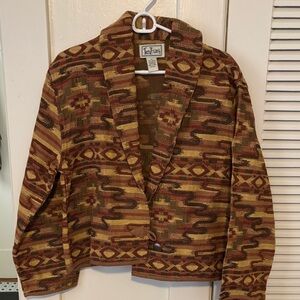 Vintage Tantrums Southwestern Tribal Cowgirl Jacket